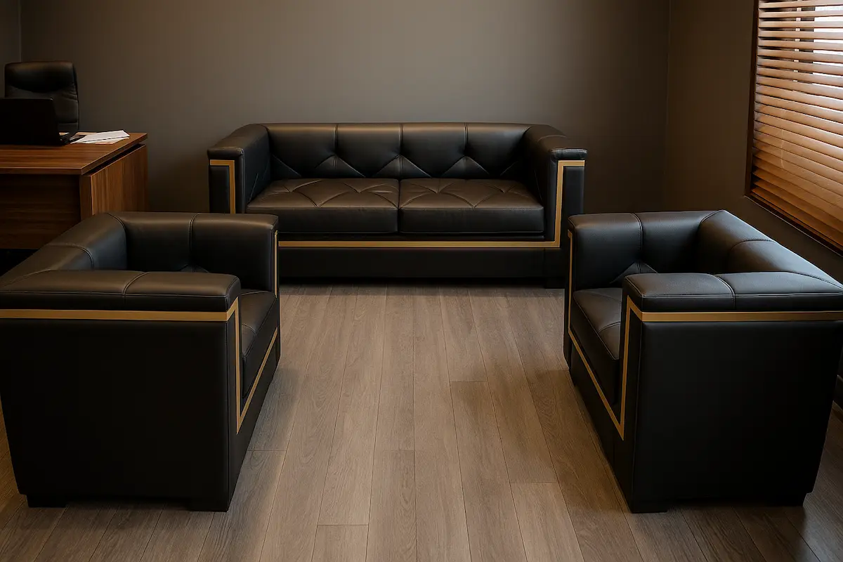 انتريه استقبال مكتبي كنبة 3 فرد و كرسي فوتيه MS-9796