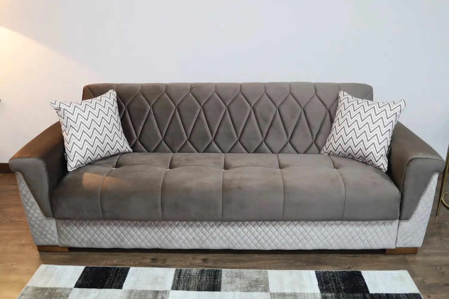 كنبة جلا سرير وسحارة 3 مقاعد مصنوعة من خشب طبيعي عالي الجودة MS-02114