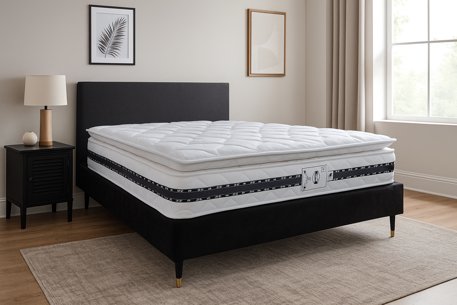 مرتبة دريم بيلوتوب ميموري سوست منفصلة ارتفاع 33 سم مقاسات متعددة MS-9061