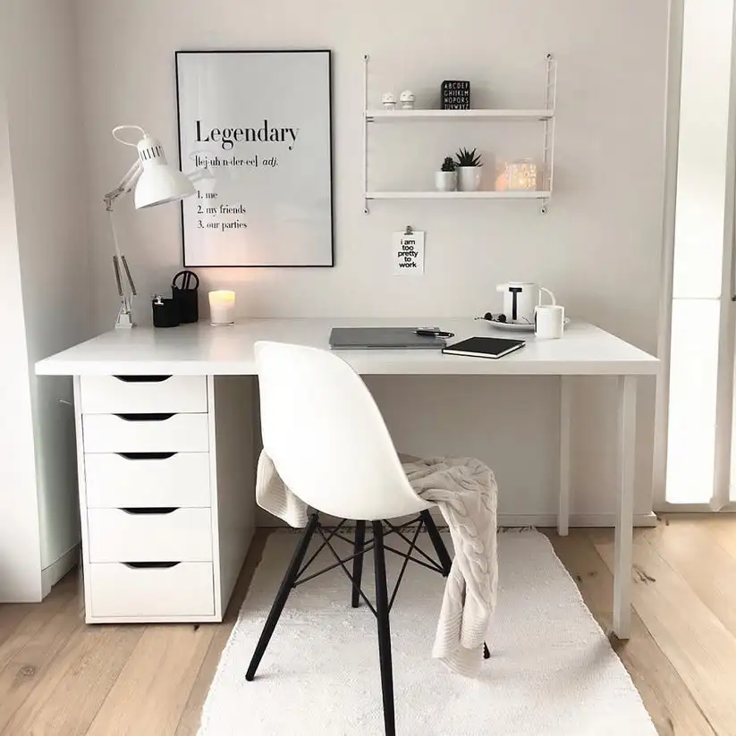 مكتب مذاكرة خشب MDF عالي الجودة وأرجل حديد دهان الكتروستاتك MS-12378