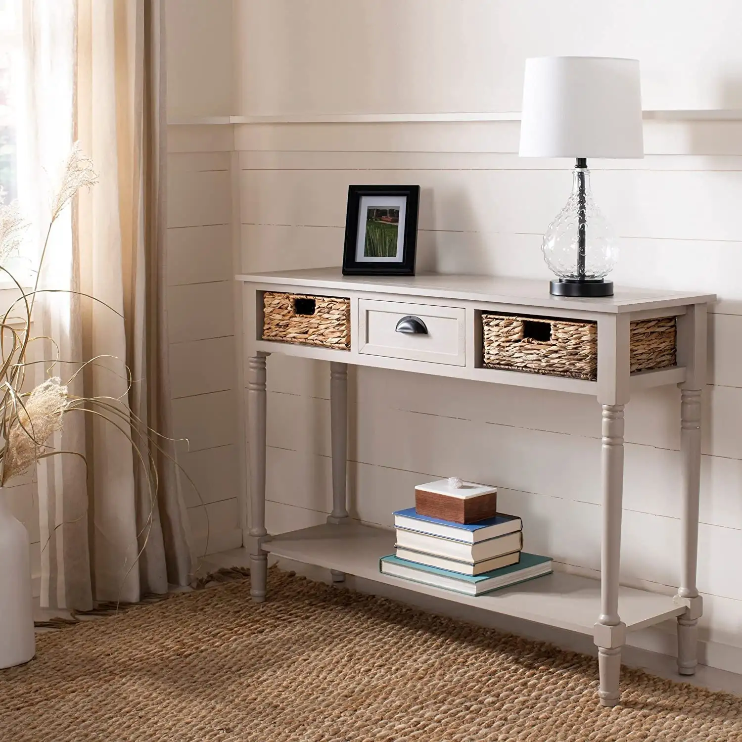 Modern console natural wood MS-11412