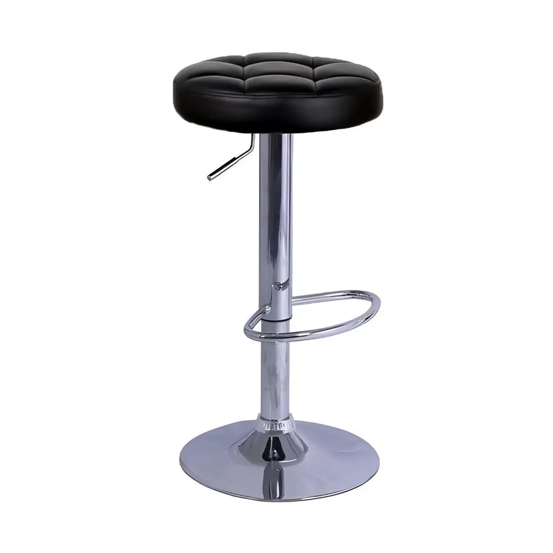 كرسي بار هيدروليك مصنوع من خشب كونتر طبقات وجلد مستورد ضد التقشر عالي الجودة MS-12898