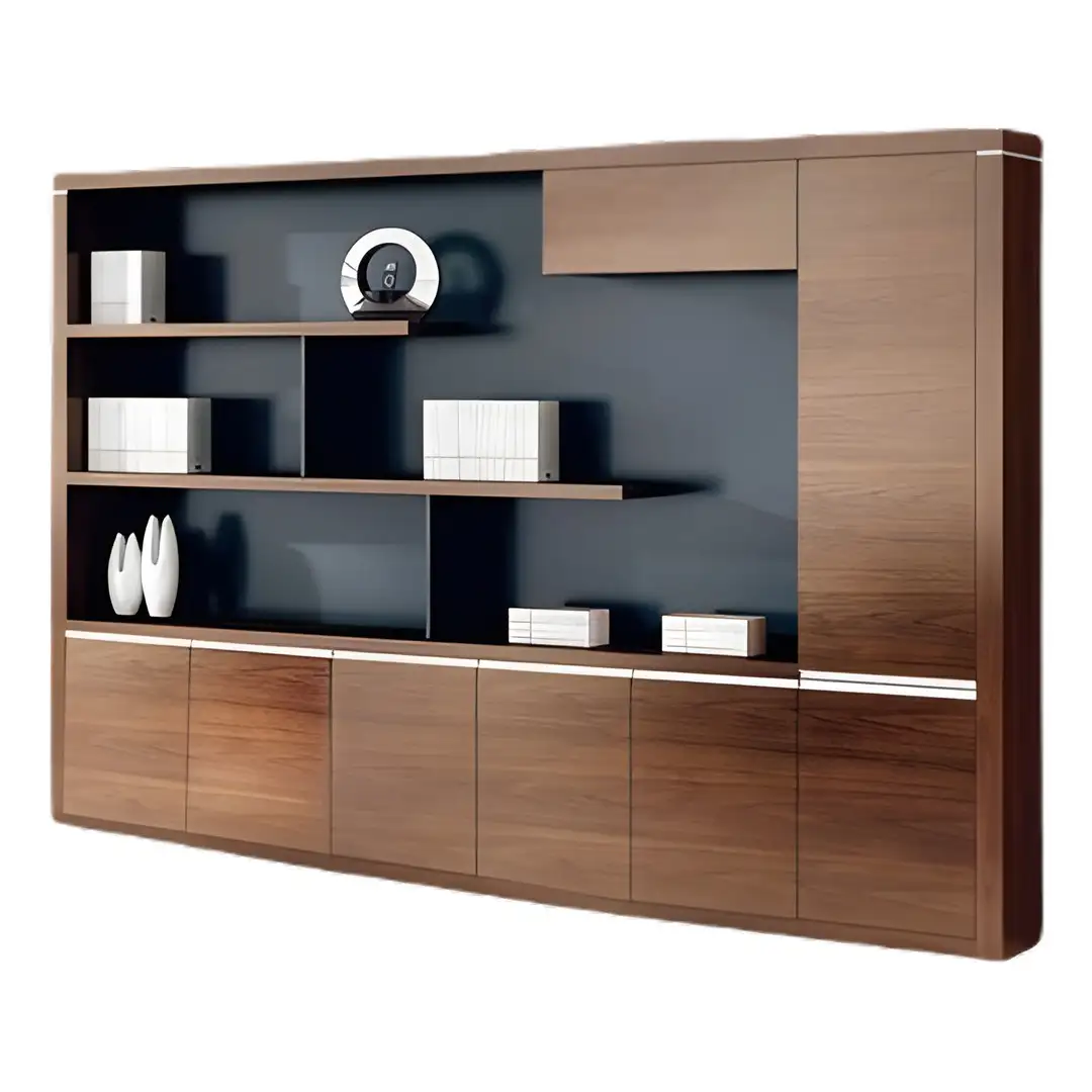 مكتبة ديكور ألفا مودرن خشب MDF (240سم × 200سم × 40سم) - MS-12969