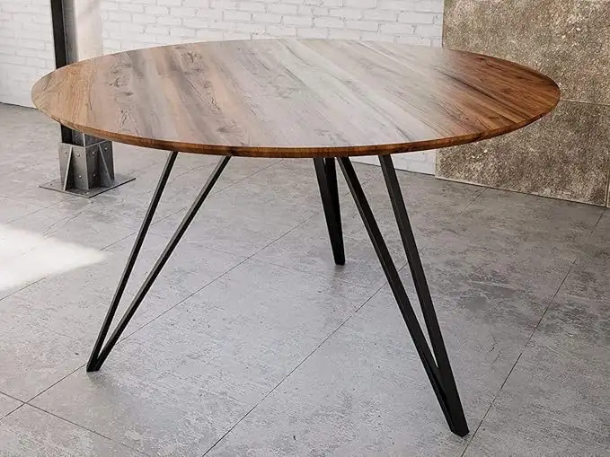 ترابيزة اجتماعات خشب طبيعي القطر : 100 سم الارتفاع : 75 سم MS-13081