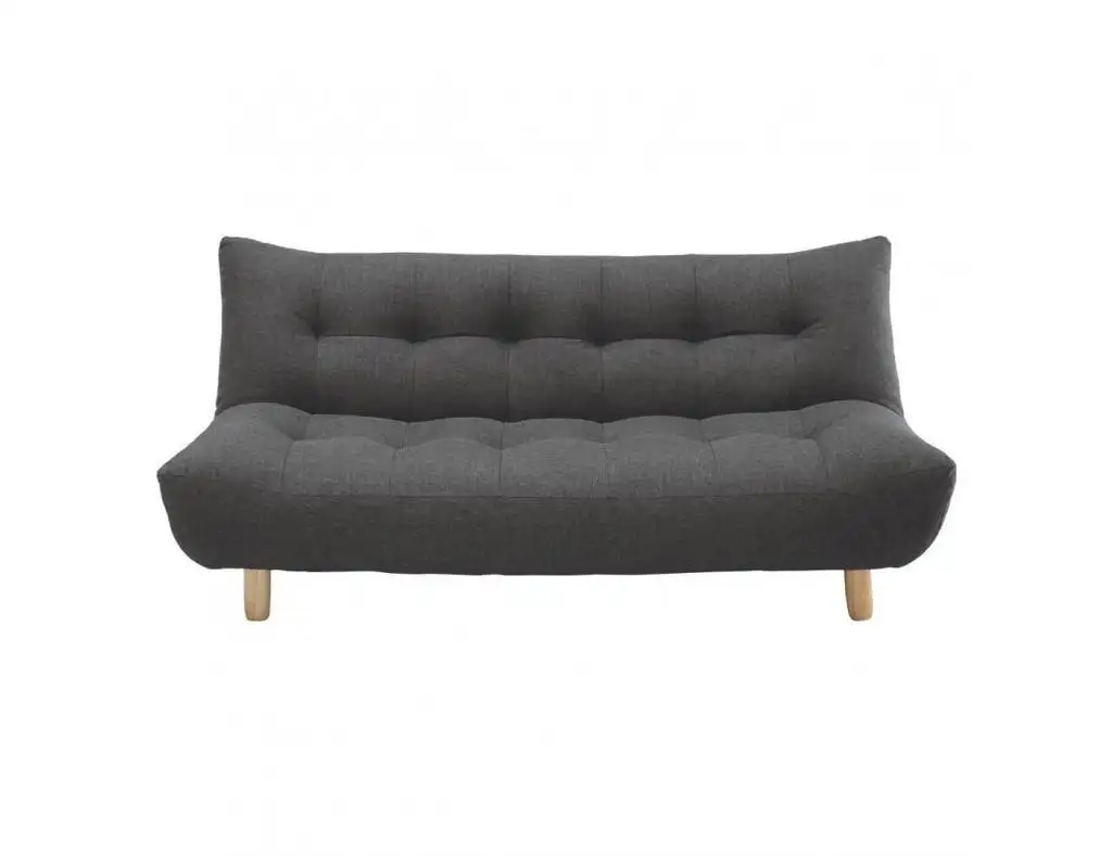 كنبة سرير مودرن خشب زان أحمر وقماش كتان أو قطيفة عالي الجودة MS-11071