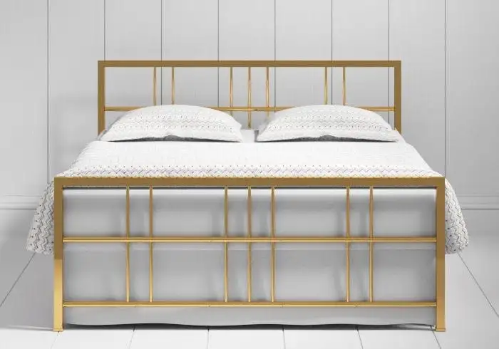 سرير مودرن مصنوع من معدن معالج الكتروستاتيك عالي الجودة MS-11556