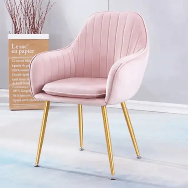 كرسى سفرة خشب زان احمر وقماش MS-11057