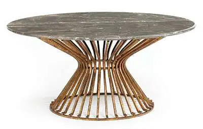 Modern hospitality table made of electrostatic painted steel MS-8820