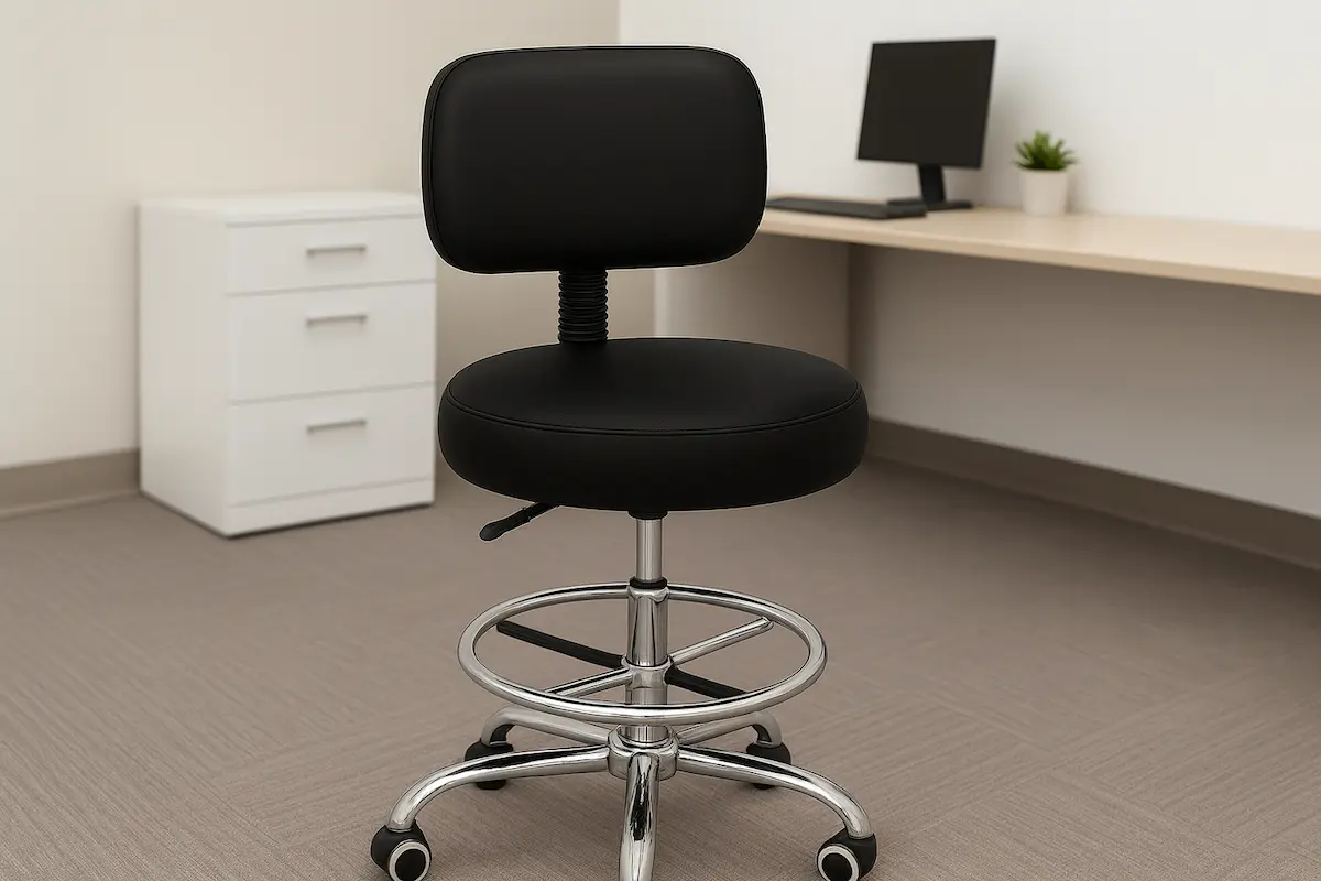 كرسي معمل متحرك على نجمة معدن MS-13548