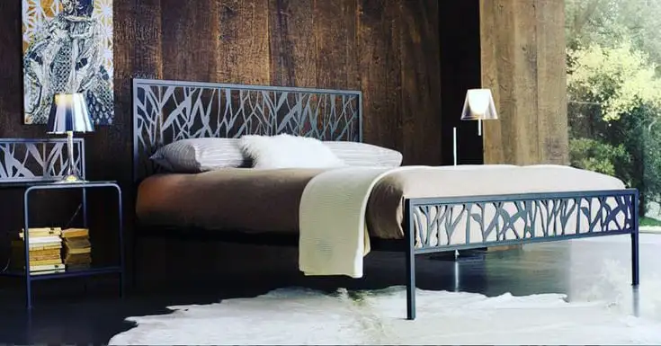 سرير مودرن مصنوع معدن دهان فرن الكتروستاتيك MS-13128