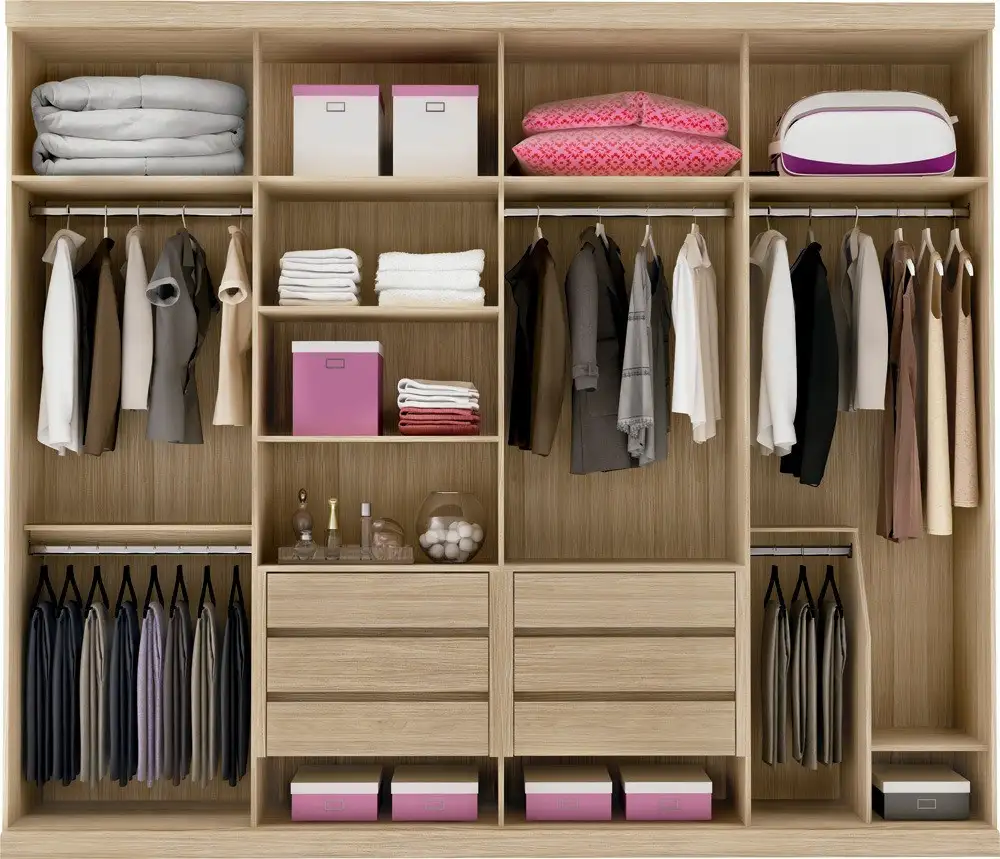 Modern dressing room made of high-quality Elm wood MS-9563