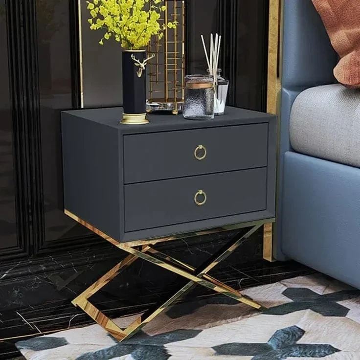 كومود ستيل دهان الكتروستاتك وخشب MDF مستورد عالي الجودة MS-8768