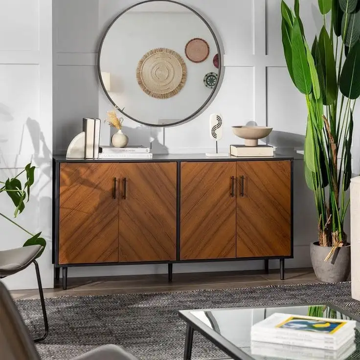 جزامه مودرن حديد معالج الكتروستاتيك و خشب MDF عالي الجودة MS-12033