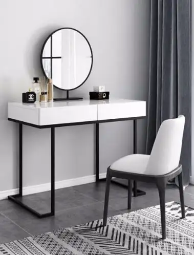 تسريحه مودرن مصنوعة من خشب أم دي اف و ستيل معالج الكتروستاتيك عالي الجودة - MS-11654