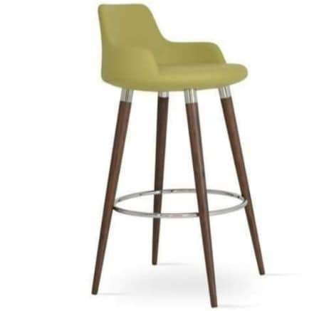 Bar Chair with chassis, base and back made of plywood MS-8498
