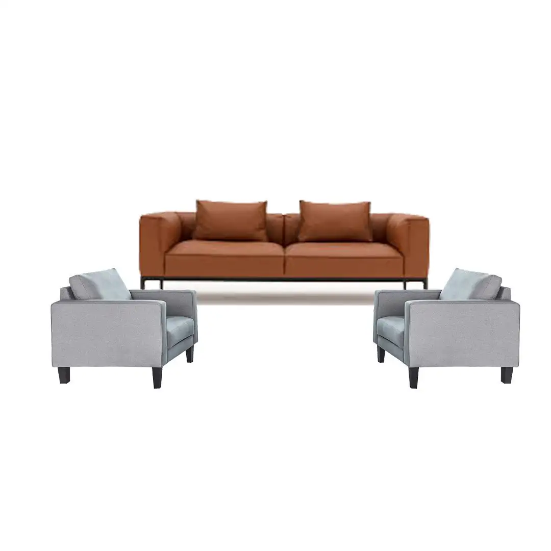Office Reception Sofa 3-Seater and 2 Armchairs MS-9765