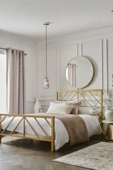 سرير مودرن مصنوع من ستيل دهانات الكتروستاتيك عالي الجودة MS-11554