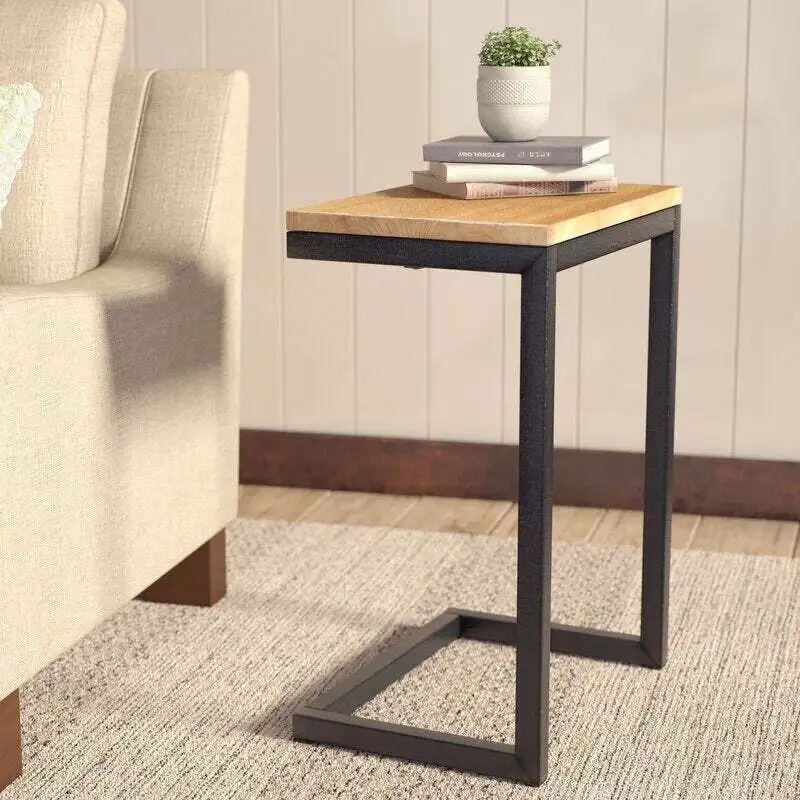 Modern side hospitality table MDF wood with water-resistant melamine layer MS-11948