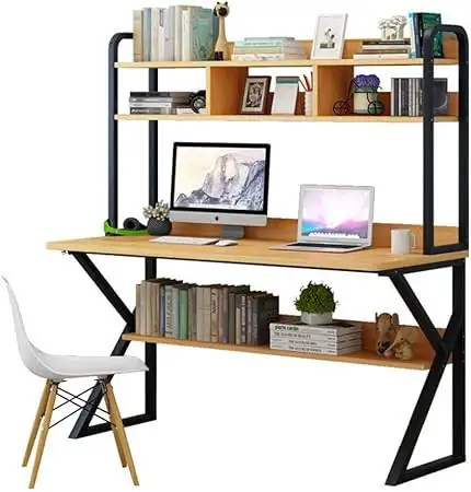 مكتب مذاكرة حديد دهان الكتروستاتك خشب MS-12124