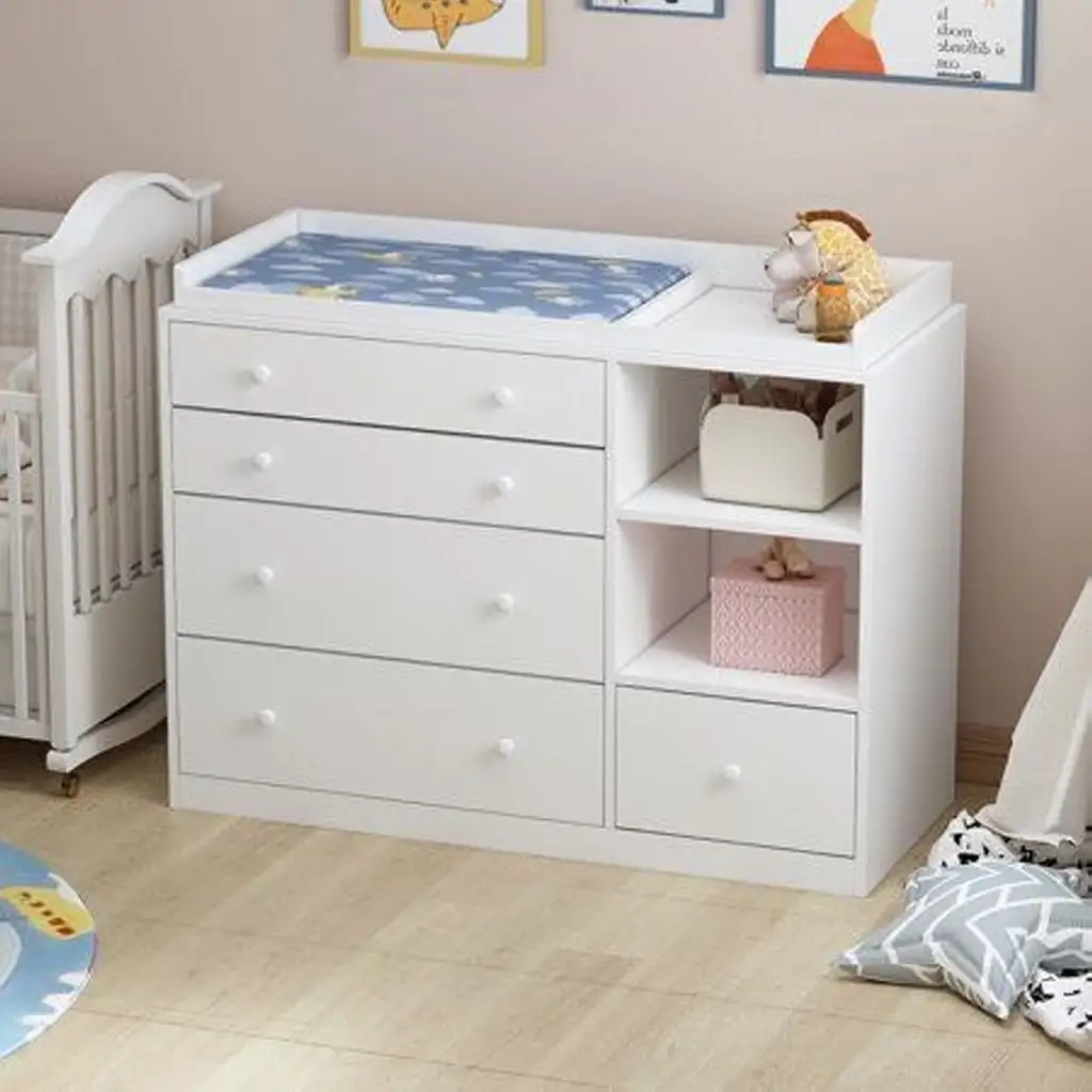 وحدة ملابس أطفال مصنوعة من خشب طبيعي MDF قشرة فورمايكا MS-12615