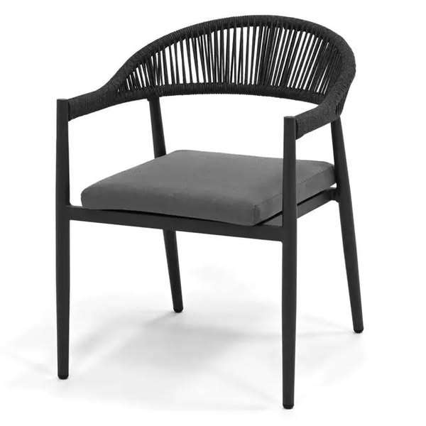 كرسي مطاعم وكافيهات متين بدهان الكتروستيك وأحبال MS-10416