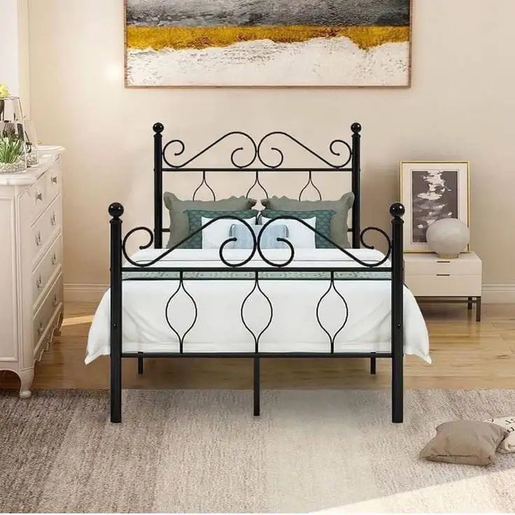 سرير مودرن مصنوع من حديد دهان الكتروستاتيك MS-13139