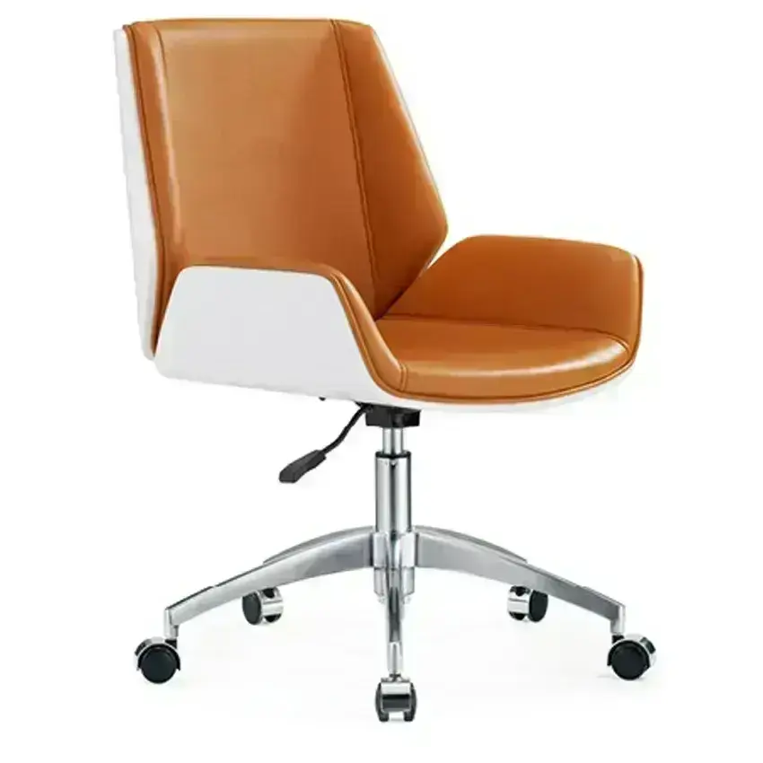 Mid-back leather office chair MS-8419