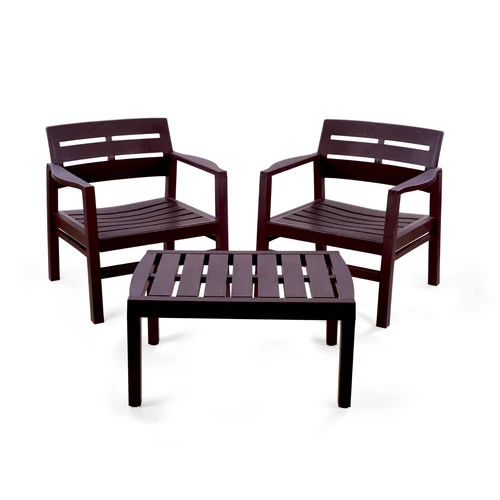 طقم فوتيه مودرن وود بلاستيك عالي الجودة MS-13436