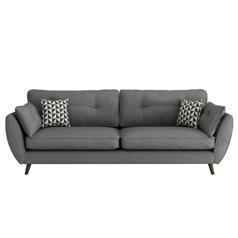 كنبة ليفنج خشب زان أحمر طبيعي MS-8453