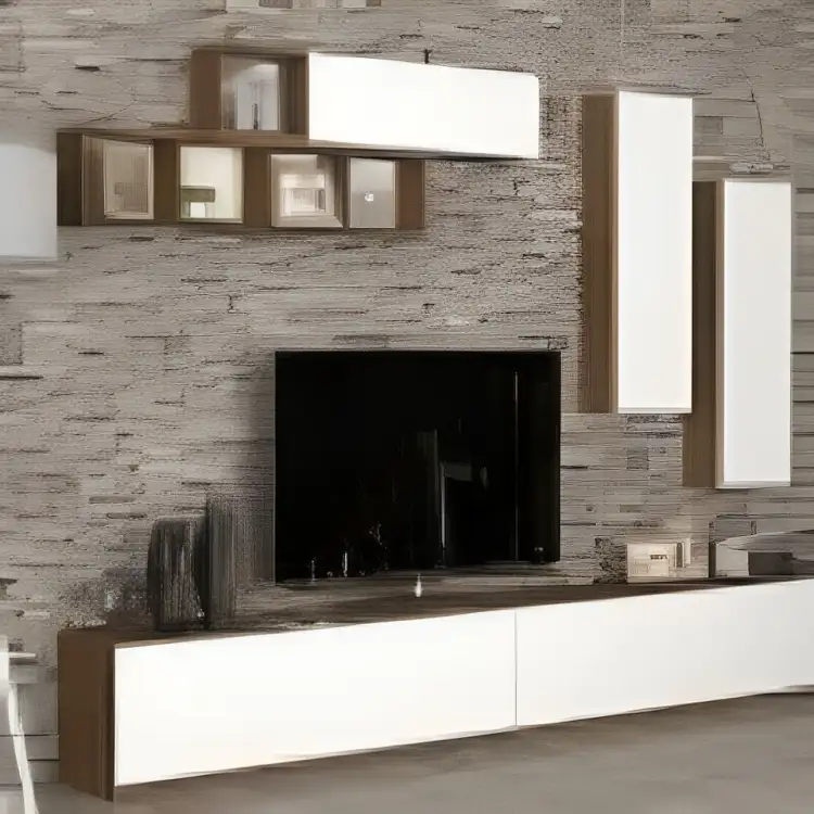 Modern TV unit MDF wood MS-10853