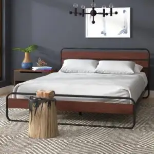 Modern Bed, Iron with Electrostatic Paint  MS-9370