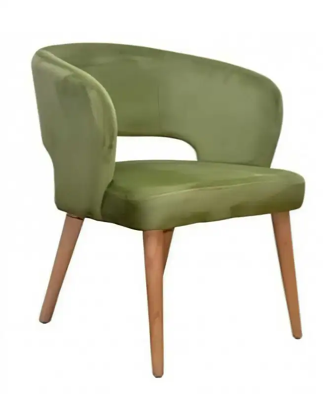 Modern dining chair, layered wood, imported fabric MS-7467
