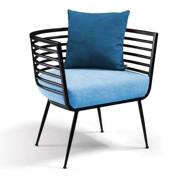 كرسي فوتيه حديد دهان الكتروستاتيك وتنجيد قماش أو جلد MS-13349