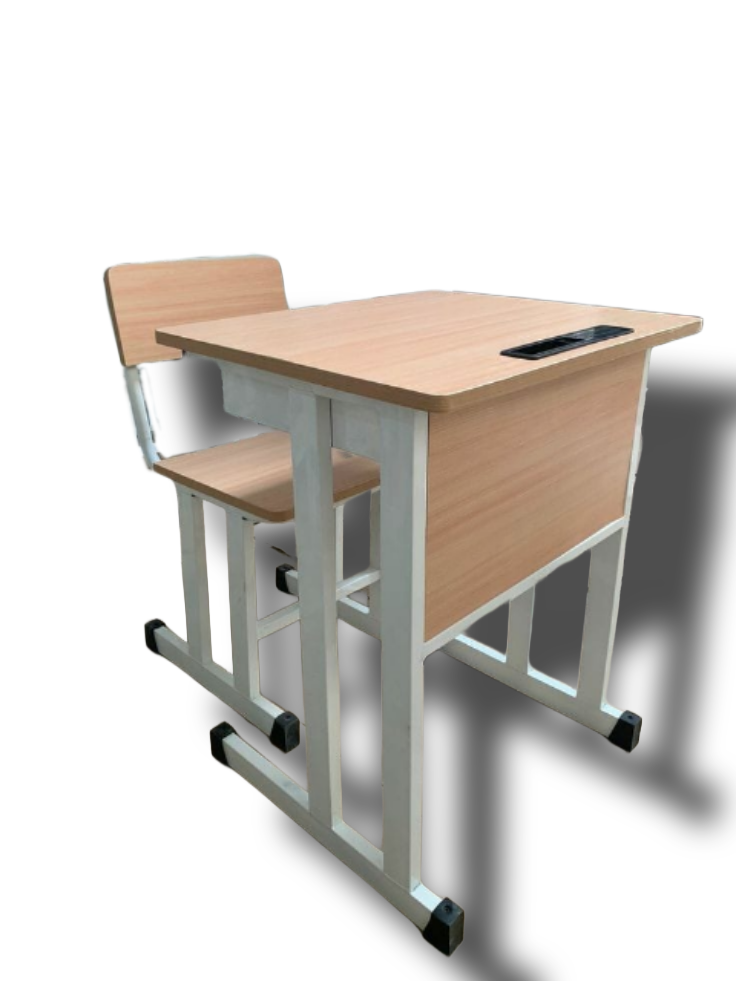 ديسك مدرسي مصنوع من حديد دهان الكتروستاتيك وخشب كونتر MS-04580