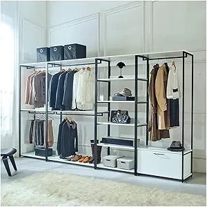 Dressing room made of electrostatically treated steel and MDF, high quality MS-11631