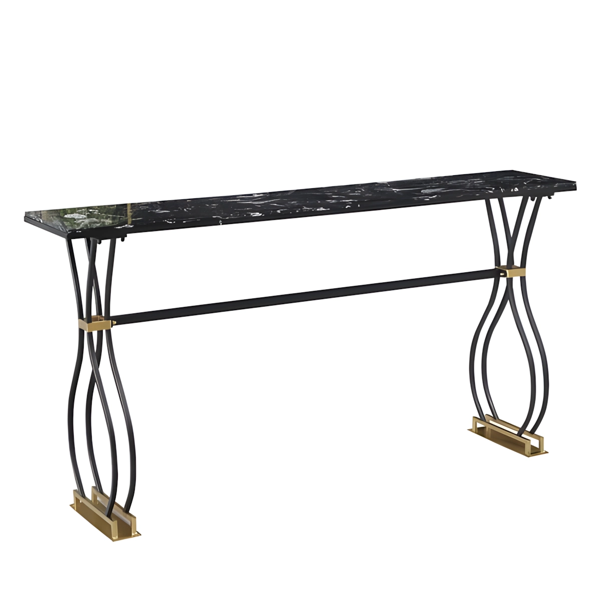 Bar set consisting of a table and 3 bar stools made of iron with electrostatic paint finish MS-13047