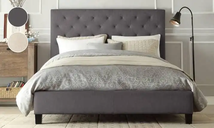 Modern Bed made of Natural Wood MS-9296