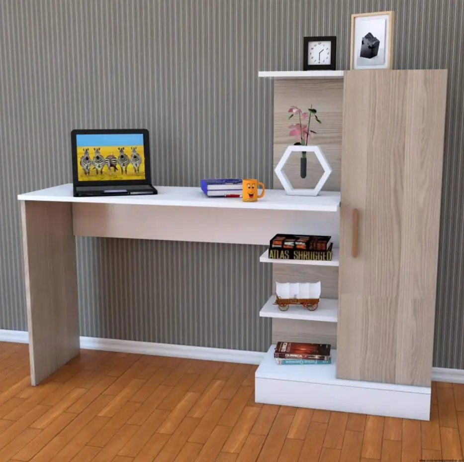 مكتب مذاكرة شامل مكتبه خشب مستورد عالي الجوده MS-12214