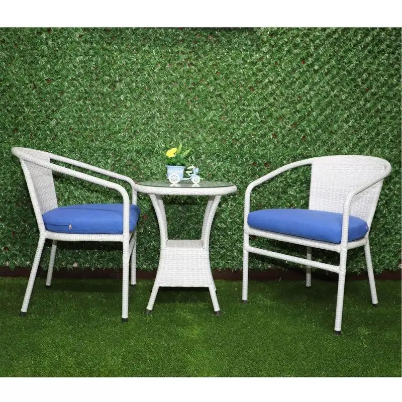 Rattan 2 Chair and Table Set, Stylish and Durable, Ideal for Gardens, MS-9951 Translate