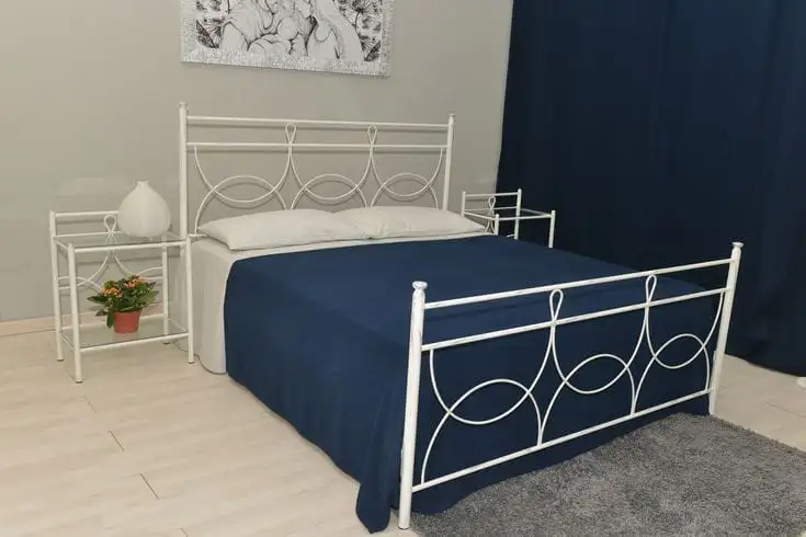 سرير مودرن مصنوع من ستيل دهان الكتروستاتيك MS-13160