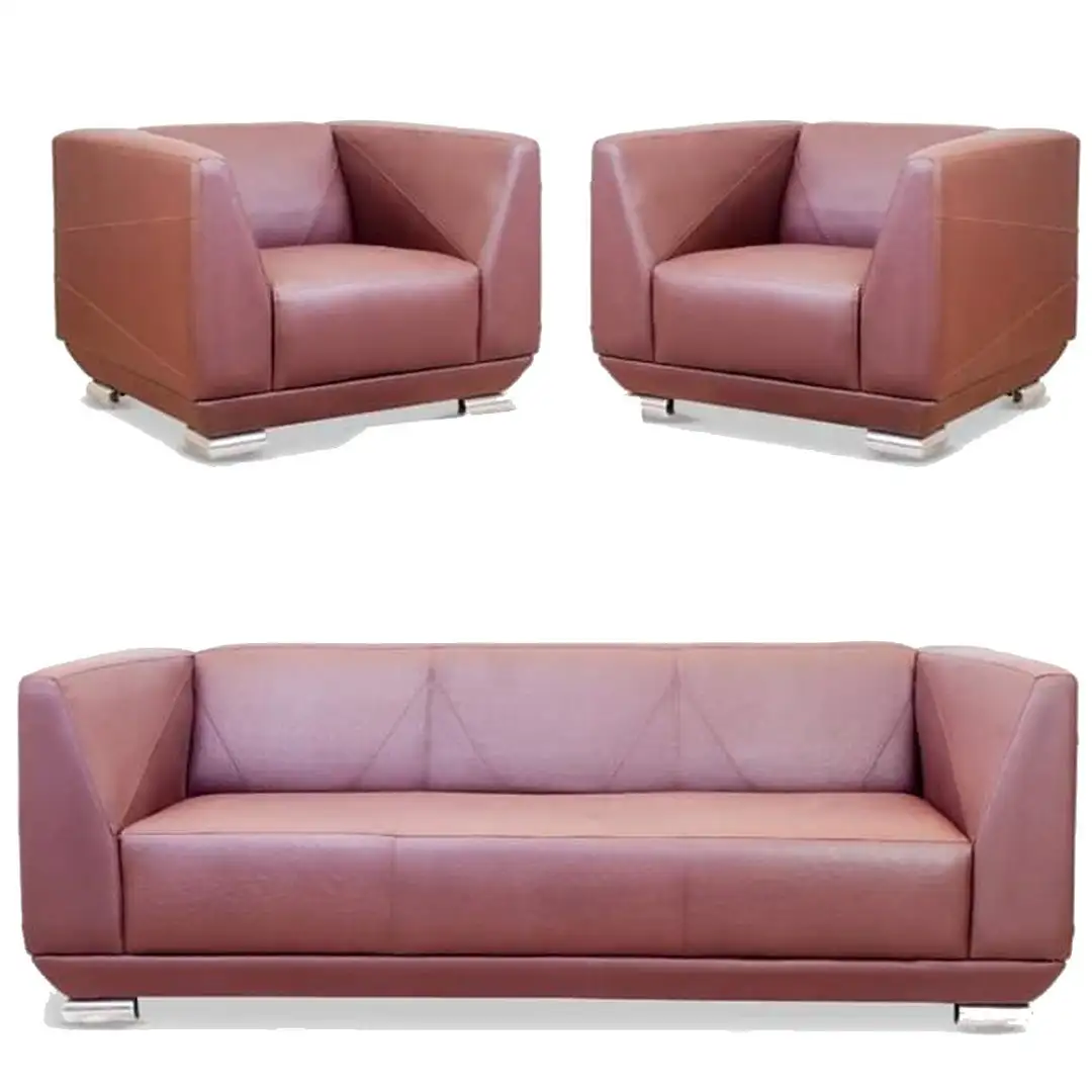 انترية اسقبال مكتب كنبة 3 فرد و 2 فوتية خشب زان احمر MS-9647