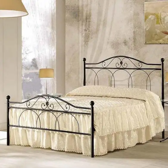 سرير مودرن مصنوع من ستيل دهان الكتروستاتيك MS-13157