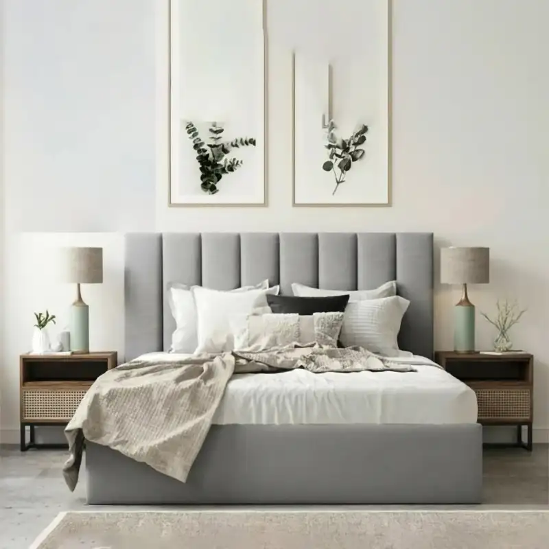 سرير كامب مودرن مصنوع من خشب كونترطبيعي عالي الجودة