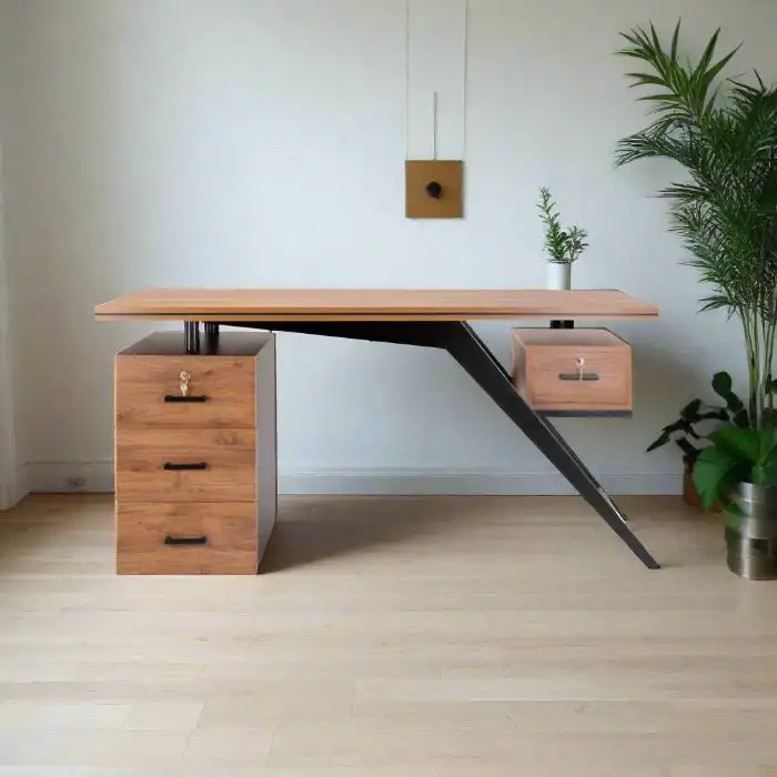 مكتب مدير (165 × 75 × 65 سم) مزود بسايد جانبي MS-12311