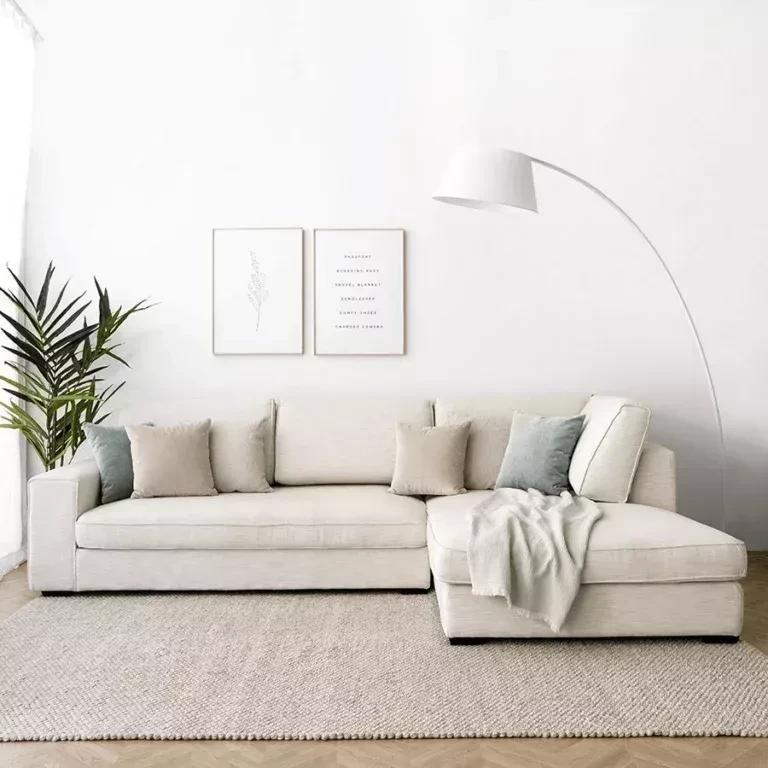 ركنة مودرن خشب زان أحمر وقماش كتان أو قطيفة عالي الجودة MS-11000