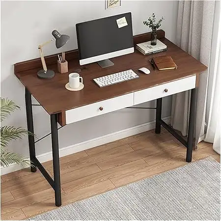 مكتب مذاكرة مزود بمكتبة جانبيه حديد دهان الكتروستاتيك MS-12120