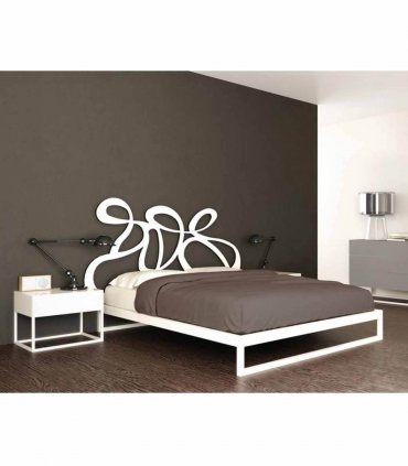 سرير مودرن مصنوع من ستيل دهان فرن الكتروستاتيك MS-13129