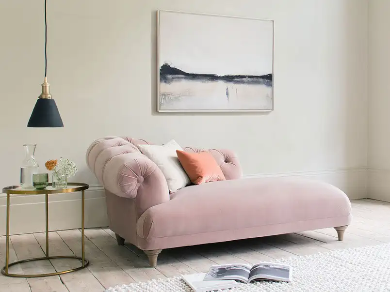 كنبة استرخاء مودرن خشب زان أحمر وقماش عالي الجودة MS-11390