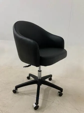 Mid-back leather office chair MS-8738