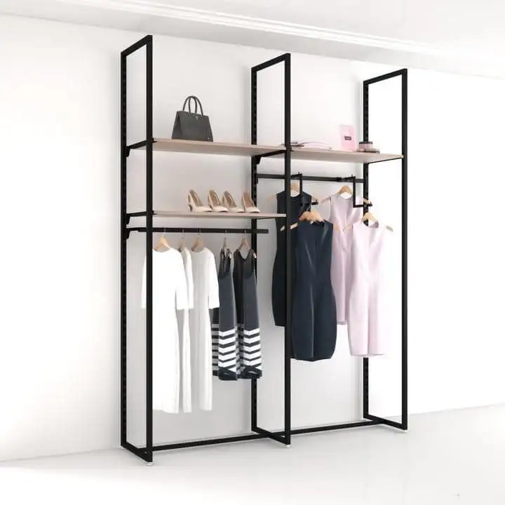 دريسنج روم مصنوع من ستيل مطلى الكتروستاتيك وخشب كونتر طبيعي عالي الجودة MS-11591